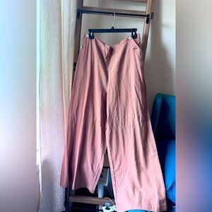 Wide leg linen pants